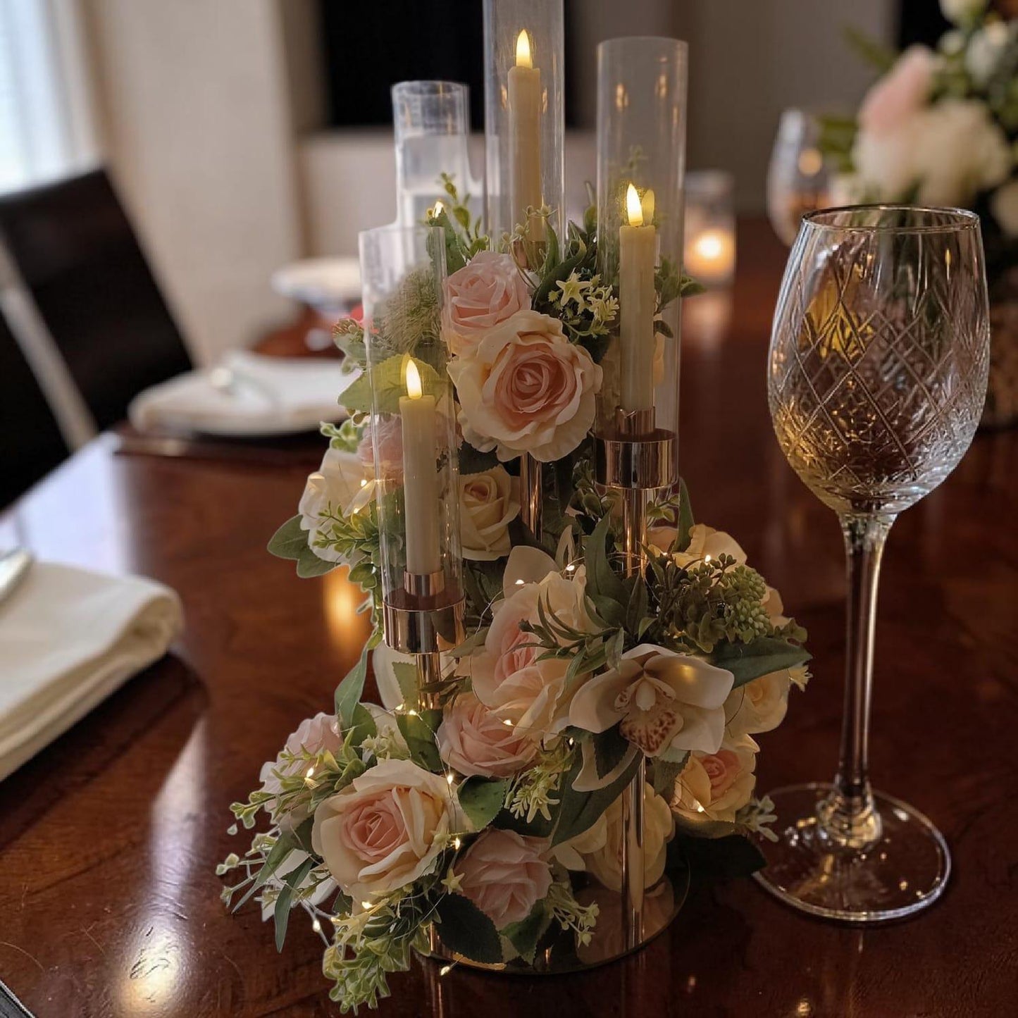 Candelabro vela tubo